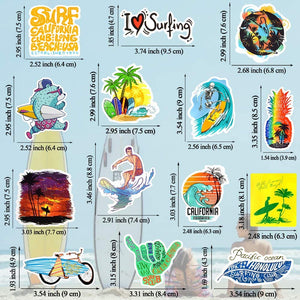 Surf Stickers Set of 5